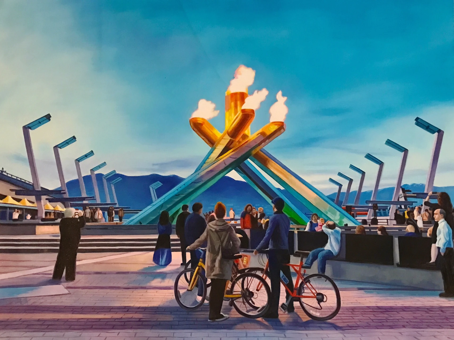 Olympic Cauldron at Jack Poole Plaza